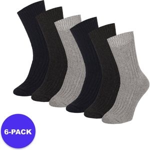 Apollo (Sports) - Noorse Wollen Werksokken - Multi color - Maat 46/48 - 6-Pack - Voordeelpakket
