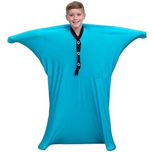 Daity 1 stuk - Sensorische lichaamssokken voor kinderen, elastische compressiesokken voor sensorische verwerkingsstoornissen, autisme, ADHD, ademende sensorische sokken voor kalmerende diepe compressietherapie (maat M: 119*69cm)