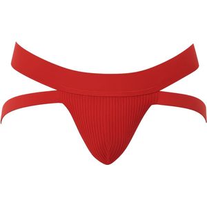 Barcode Berlin Anton Jockstrap Red - MAAT S - Heren Ondergoed - Jockstrap voor Man - Mannen Jock