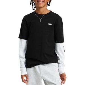 Vans - VN0A49OYBLK1 - T-shirt - Zwart - Katoen - Lange Mouwen