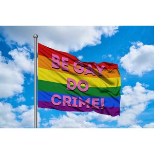 Be Gay Do Crime Vlag - LGBTQ+ Pride Flag - 225x150cm
