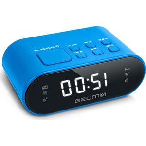 M-10 Radiowekker met led-display, twee wektijden en dimbaar blauw