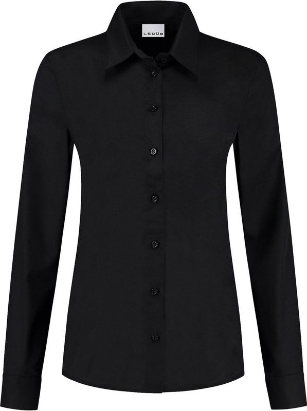 Ledûb damesblouse zwart
