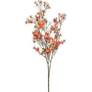 Emerald - Kunstbloem Ster Bloem 65cm oranje - Kunstplanten voor binnen