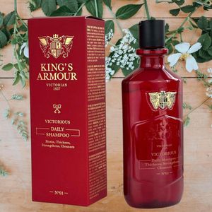 King's Armour Victorious Daily Shampoo - Biotin, Thickens, Strengthens, Cleanses, 350 ml