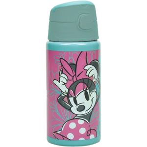 Disney Minnie Mouse Aluminium Drinkfles - Drinkbeker met Rietje - 500 ml
