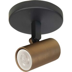 Spot Picollo 1 lichts incl mini GU10 zwart goud