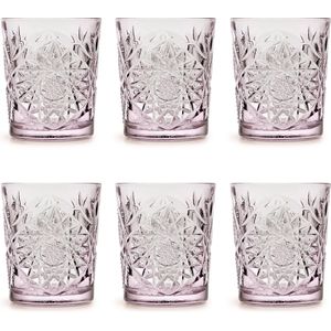 Libbey Drinkglas Hobstar Charm Lavender – 355 ml/ 35,5 cl - 6 stuks - vintage design - vaatwasserbestendig - hoge kwaliteit