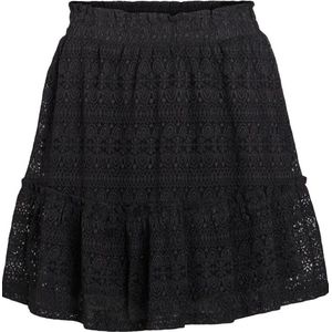 Vila Rok Vichikka Hw Short Skirt 14088395 Black Dames Maat - S