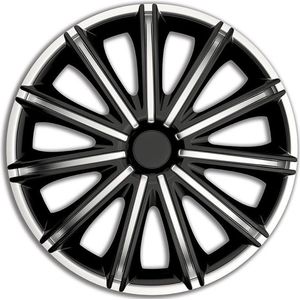 Autostyle Wieldoppen 16 inch Nero Zilver/Zwart - ABS