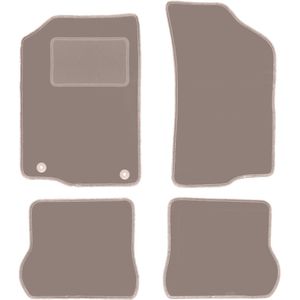 Beige veloursmatten voor: Volkswagen Scirocco II coupé (1981-1992)