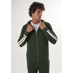 Felix Hardy Sweatshirt Met Capuchon En Volledige Rits - Hoodie - Katoen Heren Groen - 2Xl