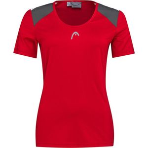 Tennisshirt HEAD Women Club 22 Tech Red-L