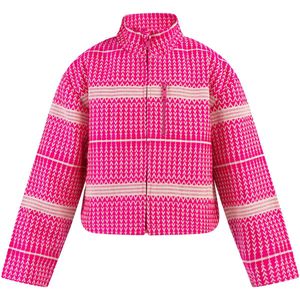 myMo - Blouson - Roze en Wit Patroon - Jasje