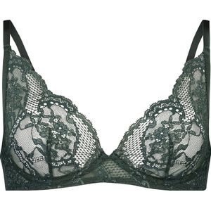 Hunkemöller Dames Lingerie Niet-voorgevormde beugel bh Reeva - Groen - maat C70