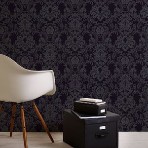 A.S. Création - Neue Bude 2.0 - Vliesbehang - Zwart met Glitter