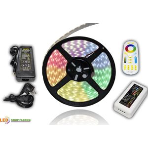 RGB LED Strip Pakket 5 meter 12 Volt IP20 (120 LED chips per meter)