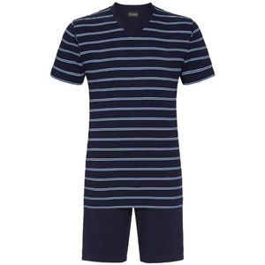 Gestreepte heren shortama van Ringella - Blauw - Maat - S