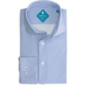 District Indigo Overhemd Performance Stripe Blue (7.32.26.784 - 118)