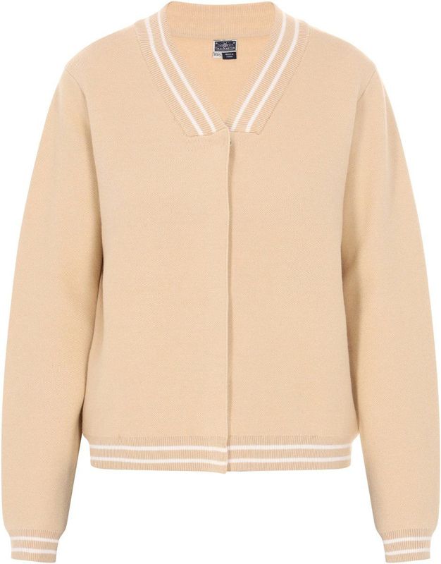 DreiMaster Maritim Gebreid vest  chamois / wit