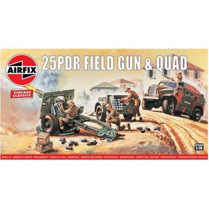Airfix - 25pdr Field Gun (Af01305v) - modelbouwsets, hobbybouwspeelgoed voor kinderen, modelverf en accessoires