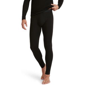 FALKE Daily ClimaWool Long sneldrogend wol lyocell broek van onderlaag heren zwart - maat S