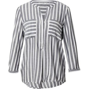 Tom Tailor Dames Blouse STRIPED regular fit Veelkleurig V Hals Volwassenen