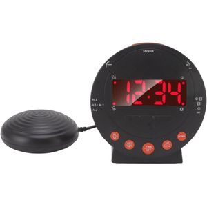 Luide Trillende Wekker voor Zware Slapers met Rood Alarmlicht en USB-oplaadpoort