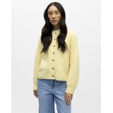 OBJECT Gebreid vest  geel