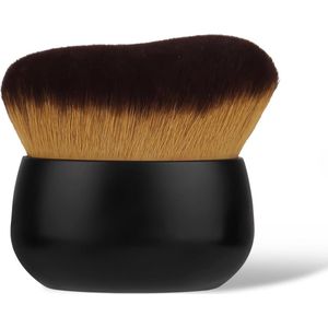 Nordivar - Grote borstel voor zelfbruiner, gelijkmatige applicatie gezicht, hals, rug en benen - Nat en droog te gebruiken, zwart