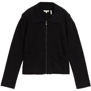 TOM TAILOR - Gebreid Vest - Zwart