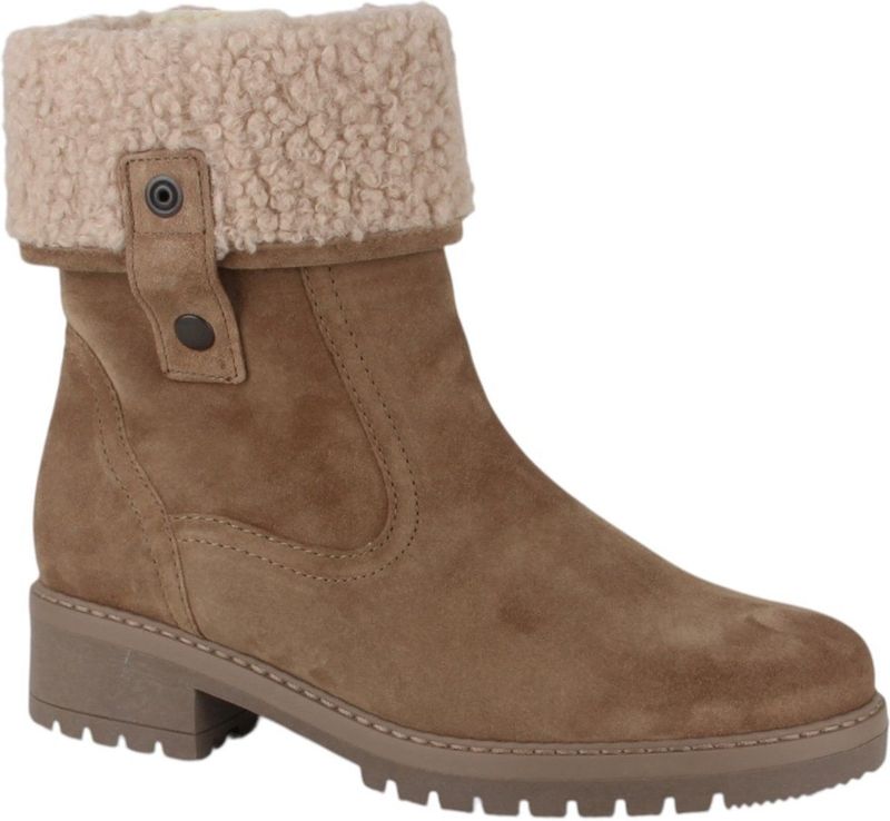 Gabor - Genua - Kuitlaarzen - Lichtbruin - Blokhak - Ritssluiting