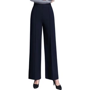 Bovista Pantalon Dames - Chino - Golfbroek - Nette Broek - Met Elastische Tailleband - Volwassenen - Marineblauw - S