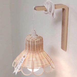 Unikorf Rotan Lamp - Babykamer & Slaapkamer - 1W LED - Naturel Houtkleur