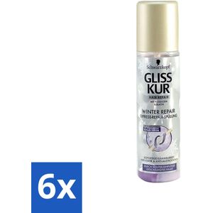 Gliss-Kur - Anti-Klit Spray - Winter Repair - Makkelijke Kambaarheid - 200 ml - Voordeelverpakking - 6 stuks
