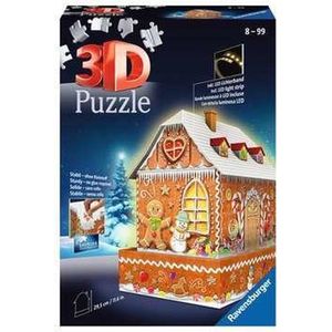 Ravensburger 3D Puzzel Gebouw - Kerst Gingerbread House (216 stukjes)