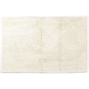 Lucy's Living Luxe badmat POL White– 50 x 80 cm -  wit - creme - badkamer mat - badmatten -  badtextiel - wonen – accessoires