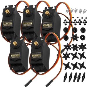 AZDelivery 5 x MG995 Micro Digital Servo Motor voor RC Robots Helikoptervliegtuigen compatibel met Arduino inclusief E-Book!