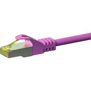 Danicom Cat7 S/FTP (PIMF) patchkabel - 30 meter roze - netwerkkabel - internetkabel - UTP kabel - RJ45 - 10000 mbit/s