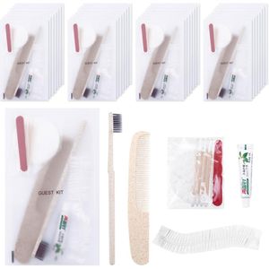 Reistandenborstel en Tandpastaset - Mini Toiletartikelen Set - 50 Stuks