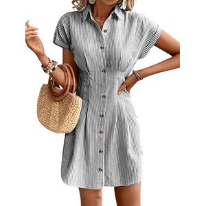 Nivard Zomerjurk Dames - Zomerjurken - Volwassen - Jurk - Ibiza Stijl - Sundress - Zwart - Maat XL
