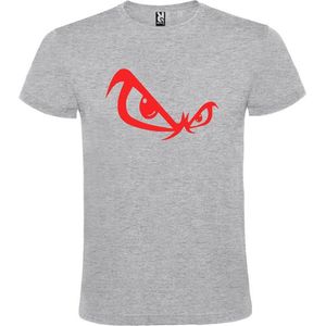 Grijs T-shirt ‘No Fear’ Rood Maat XXL