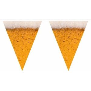 Oktoberfest 3x Bier print vlaggenlijn / slingers 6,4 meter