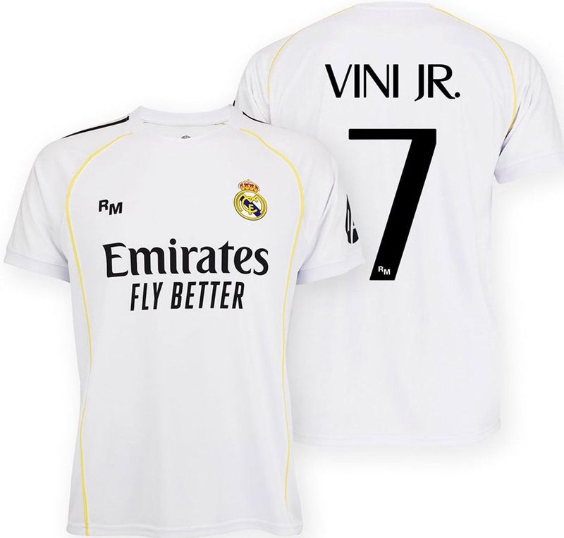 Real Madrid T-shirt voor volwassenen, 1e team 25-26, unisex, volwassenen