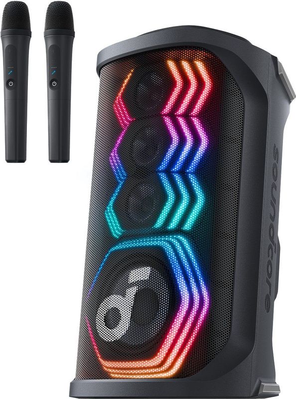 soundcore Rave 3S - Partyluidspreker - 200 W - Met AI-karaoke en Lichtshow