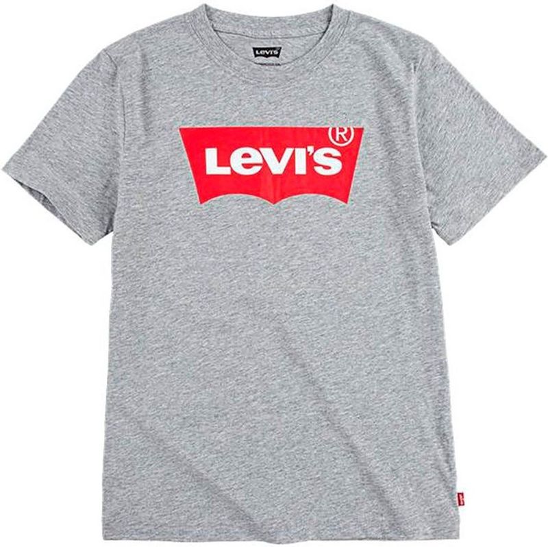 Levi's Lvb S/S Batwing Tee 6e8157 T-shirt voor babyjongens, Grijze Hei, 3 maanden