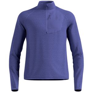 Odlo - Ascent - Sweatshirt - Blauw - Met Halve Rits