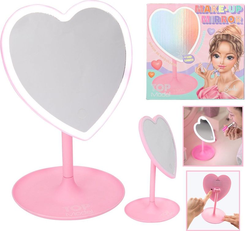Depesche - TOPModel - Make-up Spiegel - Roze - LED-verlichting