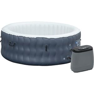 Opblaasbare Spa voor 4-6 Personen Met 108 Massagejets en Afdekzeil - Perfect Voor Buiten en Binnen