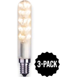 3-Pack | Staaflamp - E14 - 1.5W - Super Warm Wit <2200K - Filament - Helder